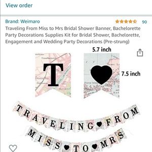 Traveling from Miss to Mrs banner